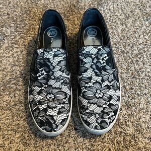 Michael‎ Kors Women’s 10 Philippa Lace Slip On Skate Shoes
